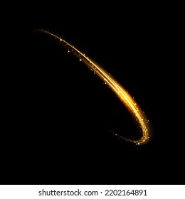 Abstract light lines of movement and speed with white color glitters. Light everyday glowing effect. semicircular wave, light trail curve swirl, car headlights, incandescent optical fiber png.
