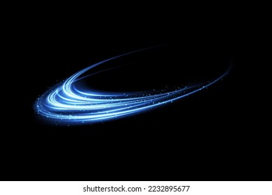 Abstract light lines of movement and speed. light ellipse. Galaxy Glint. Glowing podium. Space tunnel. Light everyday glowing effect. semi-circular wave, light trail curve swirl. Bright spiral. 