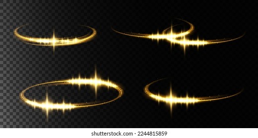 Abstract light lines of movement and speed. light ellipse. Galaxy Glint. Glowing podium. Space tunnel. Light everyday glowing effect. semi-circular wave, light trail curve swirl. Bright spiral. 
