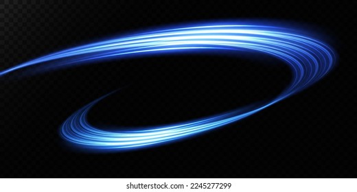 Abstract light lines of movement and speed. light ellipse. Galaxy Glint. Glowing podium. Space tunnel. Light everyday glowing effect. semi-circular wave, light trail curve swirl. Bright spiral. 