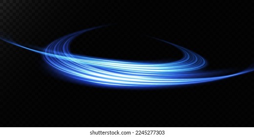 Resumen de líneas de luz de movimiento y velocidad. elipse de luz. Galaxy Glint. Podio brillante. Túnel espacial. Efecto luminoso diario. onda semicircular, giro de la curva de traza luminosa. Espiral brillante. 