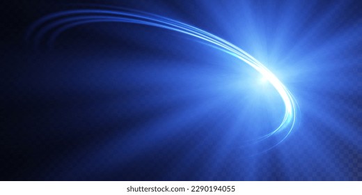 Abstract light lines of movement and speed. light ellipse. Galaxy Glint. Glowing podium. Space tunnel. Light everyday glowing effect. semi-circular wave, light trail curve swirl. Bright spiral. 