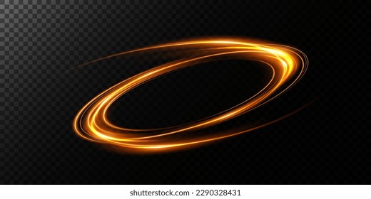 Abstract light lines of movement and speed. light ellipse. Galaxy Glint. Glowing podium. Space tunnel. Light everyday glowing effect. semi-circular wave, light trail curve swirl. Bright spiral. 