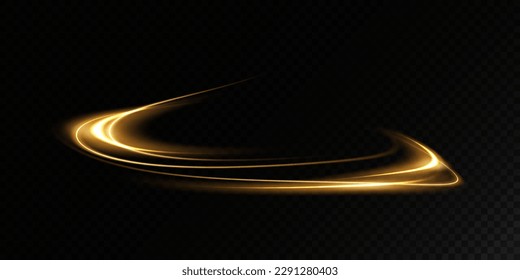 Abstract light lines of movement and speed. light ellipse. Galaxy Glint. Glowing podium. Space tunnel. Light everyday glowing effect. semi-circular wave, light trail curve swirl. Bright spiral. 