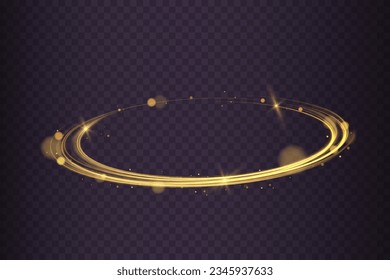 Resumen de líneas de luz de movimiento y velocidad. elipse de luz. Galaxy Glint. Podio brillante. Túnel espacial. Efecto luminoso diario. onda semicircular, giro de la curva de traza luminosa. Espiral brillante.
