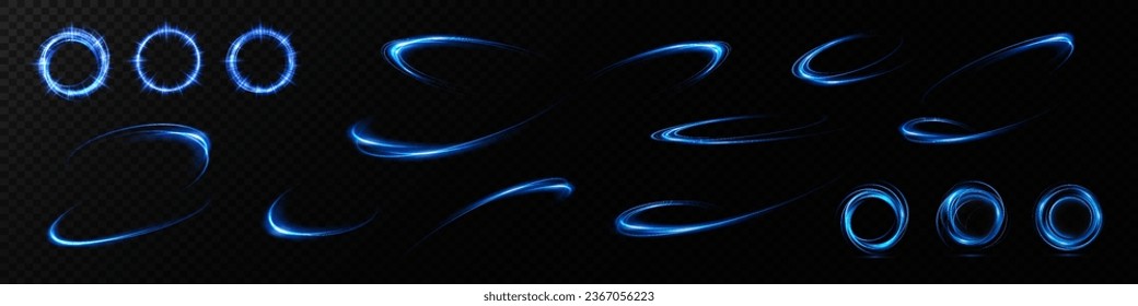 Resumen de líneas de luz de movimiento y velocidad en color neón. Efecto luminoso diario. onda semicircular, giro de la curva de traza luminosa, incandescencia de fibra óptica.