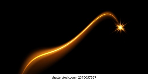 Resumen de líneas de luz de velocidad de movimiento, color blanco. Efecto luminoso diario. onda semicircular, vórtice de la curva de traza luminosa, png óptico incandescente.
