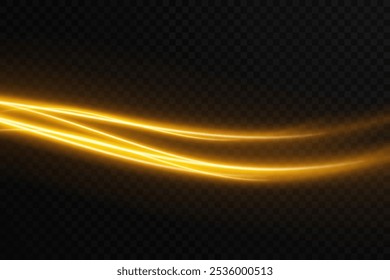Abstrait des lignes lumineuses de mouvement et de vitesse. ellipse de lumière. Galaxy Glint. Podium scintillant. Tunnel spatial. Effet lumineux quotidien. onde semi-circulaire, légère courbe de traînée tourbillon. Spirale lumineuse.