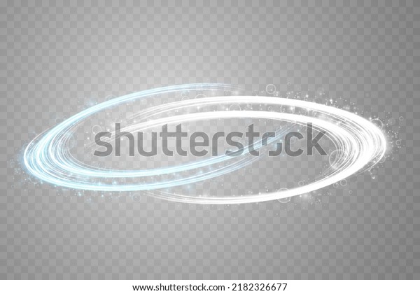 Abstract light lines of movement and speed with\
sparkles in blue and white. Light everyday glowing effect.\
semicircular wave, light trail curve swirl, car headlights,\
incandescent optical fiber\
png.\
