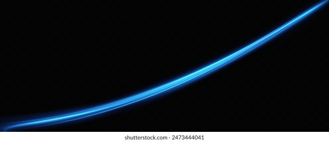 Líneas de luz Abstractas de movimiento de velocidad, colores azules.Curvas de neón brillante.Movimiento Abstractas.Líneas de neón de velocidad azul. Rastros dinámicos.	