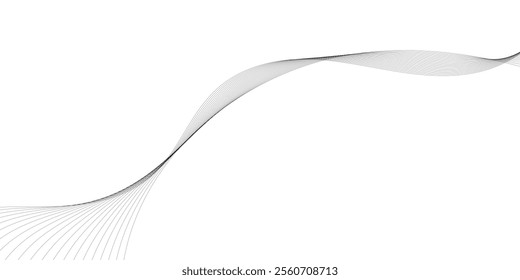 Abstract light lines wavy flowing dynamic colors background for concept of AI technology, digital, communication