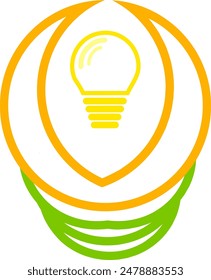 abstract light logo vector design