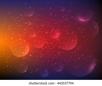 Abstract light magic bokeh background