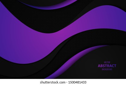 Abstract light metallic blue and purple overlapping layer background. Technology style concept vector design for use frame, wallpaper, advertising, corporate