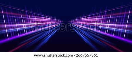 Abstract light motion and glowing speed lines demonstrate the rapid growth of high-tech communication systems. These innovations play a vital role in the development of 5G and 6G wireless networks.	
