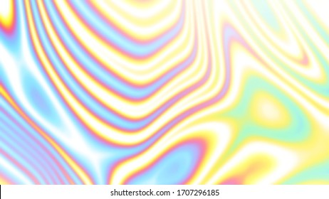 Abstract light multicolor curve lines. Fashion pastel colored illustration, beautiful wavy warp, trendy romantic wallpaper. Not trace, include mesh gradient. Vector EPS10