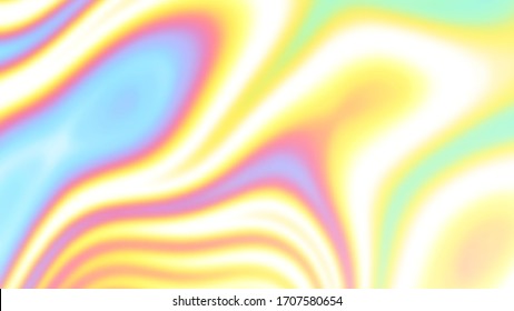 Abstract light multicolor curve lines. Fashion pastel colored illustration, beautiful wavy warp, trendy romantic wallpaper. Not trace, include mesh gradient. Vector EPS10