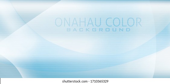 Abstract light onahau blue background with round transparent shapes. Vector graphic wallpaper