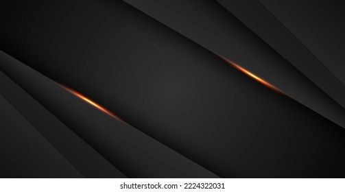 abstract light orange black space frame layout design tech triangle concept gray texture background. eps10 vector