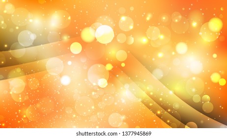 Abstract Light Orange Blurred Lights Background Image