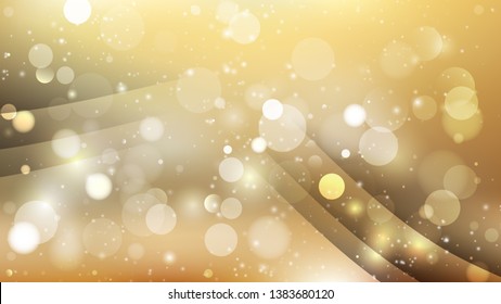 Abstract Light Orange Bokeh Defocused Lights Background Vector