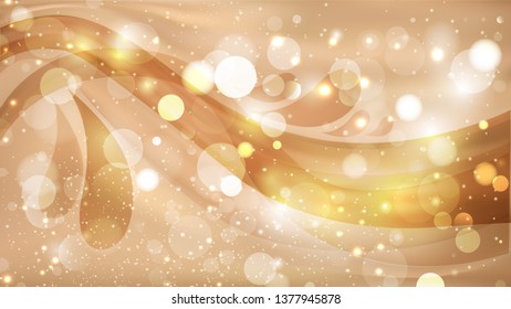 Abstract Light Orange Bokeh Lights Background Image