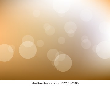 abstract light orange colorful bokeh defocused background.beautiful vector