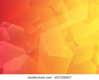 Abstract light orange and red geometric background, vector