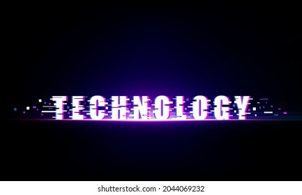 Abstract Light out noise technology pixel Hitech communication concept innovation background, vector design