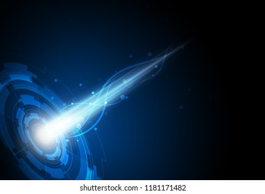 Abstract Light out technology background Hitech communication concept innovation background, vector illustration