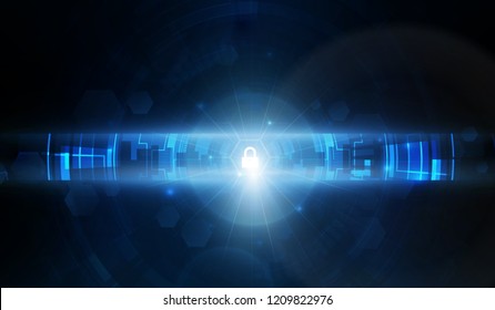 Abstract Light out technology background Hitech communication concept innovation background, vector illustration