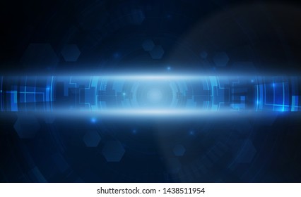 Abstract Light out technology background Hitech communication concept innovation background, vector illustration