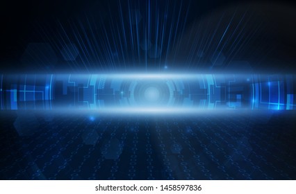 Abstract Light out technology background Hitech communication concept innovation background, vector illustration