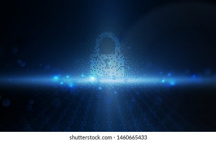 Abstract Light out technology background Hitech communication concept innovation background, vector illustration