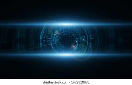 Abstract Light out technology background Hitech communication concept innovation background, vector illustration