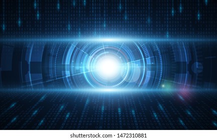 Abstract Light out technology background Hitech communication concept innovation background, vector illustration