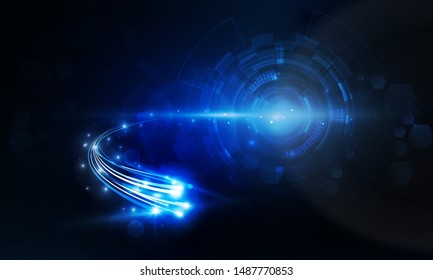 Abstract Light out technology background Hitech communication concept innovation background, vector illustration