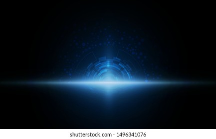 Abstract Light out technology background Hitech communication concept innovation background, vector illustration