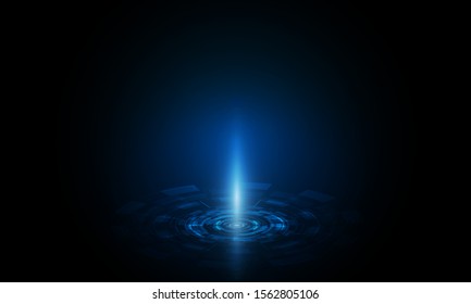 Abstract Light out technology background  
