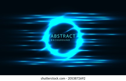 Abstraktes Licht aus Technologie Hintergrund Hightech-Kommunikationskonzept Innovationshintergrund .