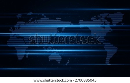 Abstract Light out technology background Hitech communication concept innovation send for planet earth of vector.