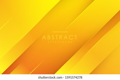 Abstract light papercut background vector. Modern diagonal orange background.