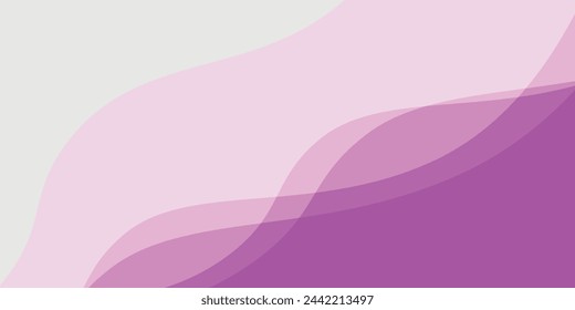 Abstract light, pink background with lines and layers. Profile header, site header.