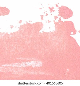 Abstract light pink background. Paint brush strokes with rough edges. Color brush illustration.

