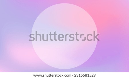 Abstract light pink color vector banner. Blurred purple violet gradient background. Bright smooth spots. Liquid stains with a circle for your text. Vector lilac clouds stock backdrop illustration