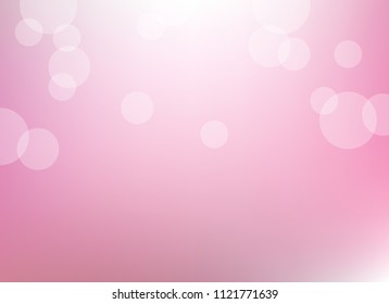 abstract light pink colorful bokeh defocused background.beautiful vector