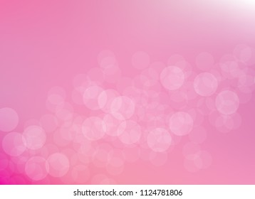 abstract light pink colorful bokeh defocused background.beautiful vector