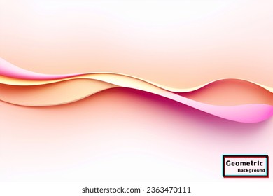 Abstract light pink geometric background. Dynamic shapes composition. Vector illustration.