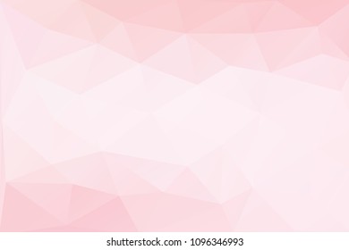 Abstract light pink gradient polygonal background,vector
