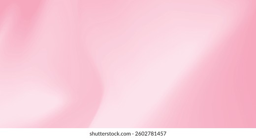 Abstract light pink sakura blossom color background. Vector simple and soft light horizontal backdrop. Blurred gentle gradient. Pastel pink smooth mesh y2k aesthetic. Minimal style. vector eps10